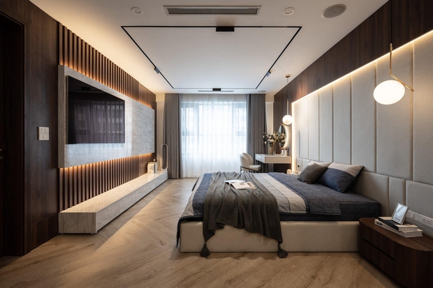 Căn hộ 160m² với 3 phòng ngủ theo phong cách luxury hết chi phí 3 tỷ của cặp vợ chồng ở Hà Nội-11