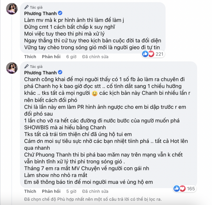 Netizen ném đá Phương Thanh giả vờ yêu trai trẻ để PR, nữ ca sĩ đanh thép phản pháo-7