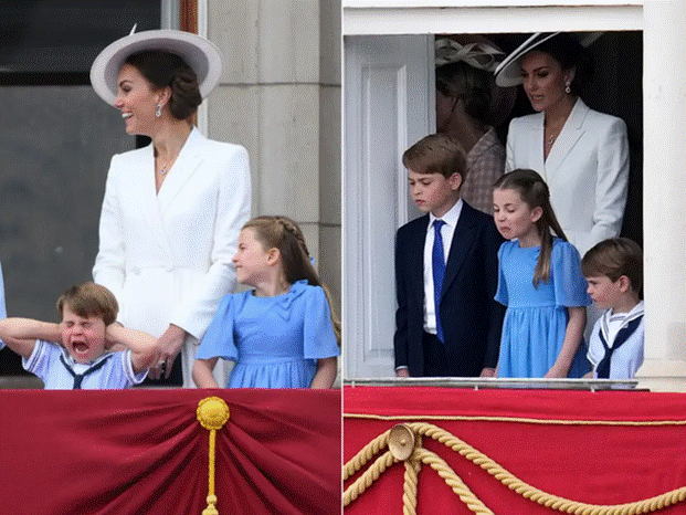 Khoảnh khắc cúi đầu đầy ý nghĩa của 3 con nhà Kate, công chúa Charlotte gây chú ý với loạt biểu cảm đáng yêu-6