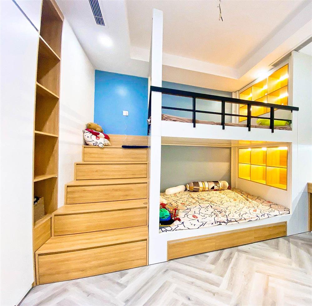 Căn hộ xinh xắn full nội thất gỗ công nghiệp, tông màu trắng - xanh&nbsp;trang nhã và nhẹ nhàng-6