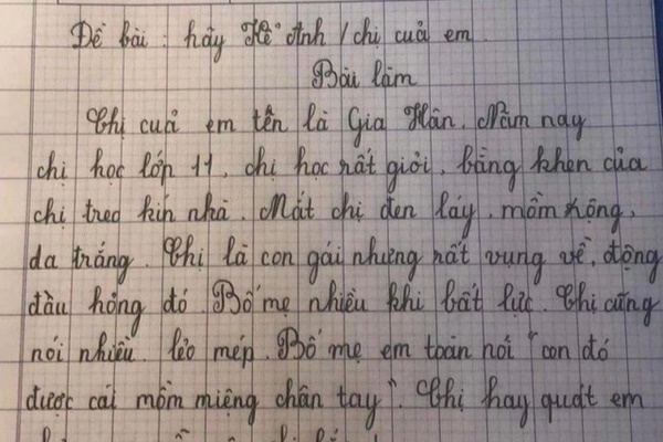 Cười ngất với bài tập điền từ của học sinh tiểu học: Con trâu là đầu cứng nhất-4