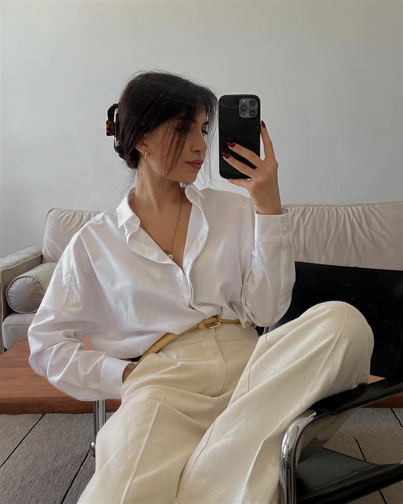 Phụ nữ Pháp gợi ý 13 cách mặc áo sơ mi trắng thanh lịch, sành điệu xuất sắc-1