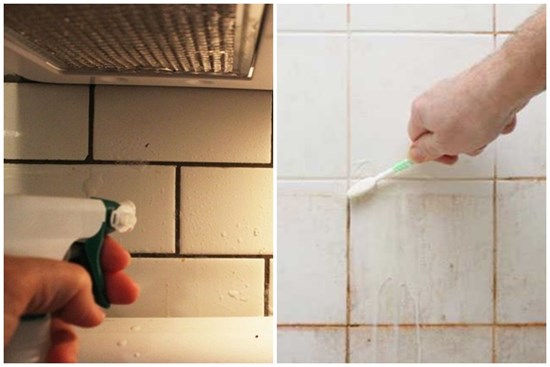 Dù tường bị bám dầu mỡ cả lớp dày hay bị ố vàng, chà thứ này lên là sạch bong kin kít