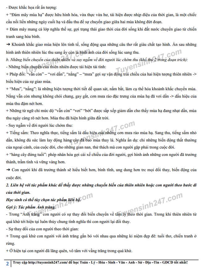 Đáp án ĐỀ THI TIẾNG ANH và ĐỀ THI NGỮ VĂN thi lớp 10 ở TP.HCM-11