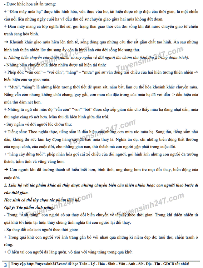 Đáp án ĐỀ THI TIẾNG ANH và ĐỀ THI NGỮ VĂN thi lớp 10 ở TP.HCM-12