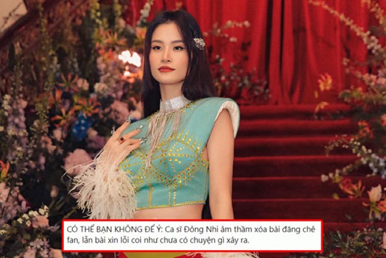Cõi mạng bất ngờ dậy sóng vì bài đăng xin lỗi fan của Đông Nhi đột nhiên 'bốc hơi' khỏi trang cá nhân, thực hư thế nào?