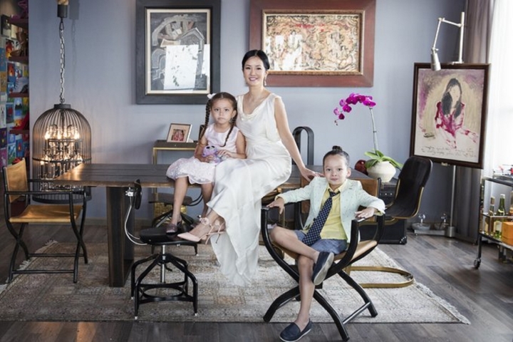 Bức tường đặc biệt trong căn nhà siêu sang nhìn ra sông của diva Hồng Nhung-2