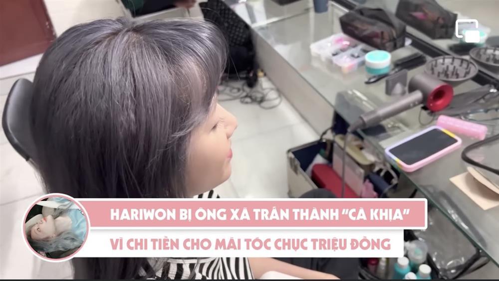 Hari Won cầm 10 triệu của chồng nhuộm mái tóc xơ như chổi xể-2
