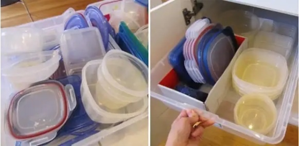 Cách rửa sạch hộp nhựa đựng thức ăn dính dầu mỡ và bám mùi-2