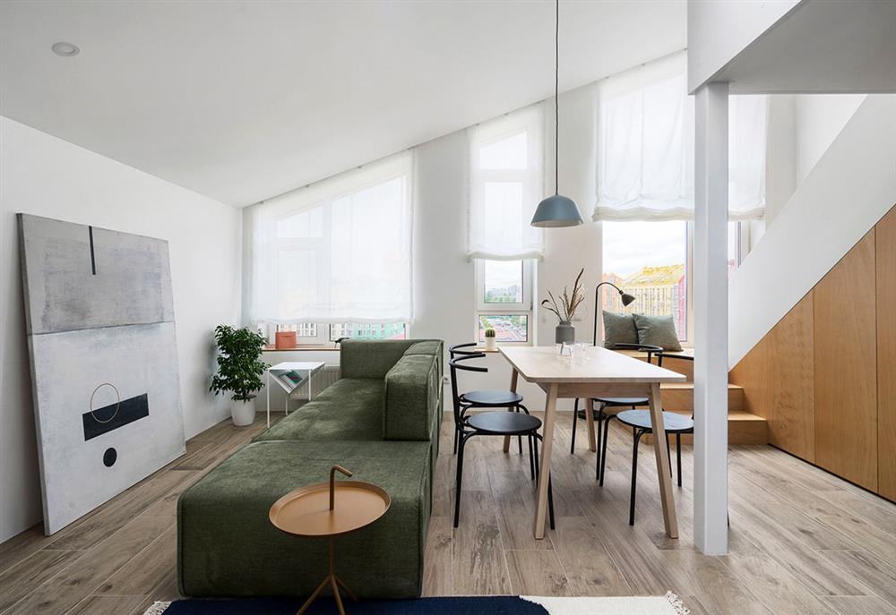 Căn hộ gác mái gây thương nhớ bởi vẻ đẹp hiện đại dù diện tích chỉ vỏn vẹn 30m²-2