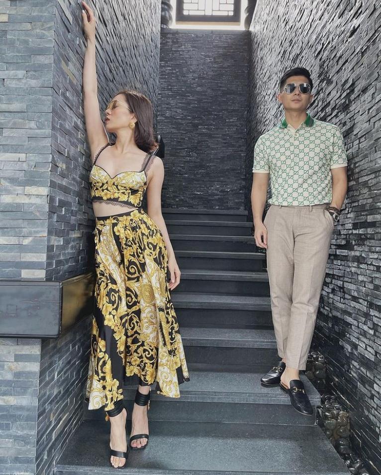 Lệ Quyên - Lâm Bảo Châu diện đồ đôi sặc mùi tiền lẫn tình ở trời Tây-11