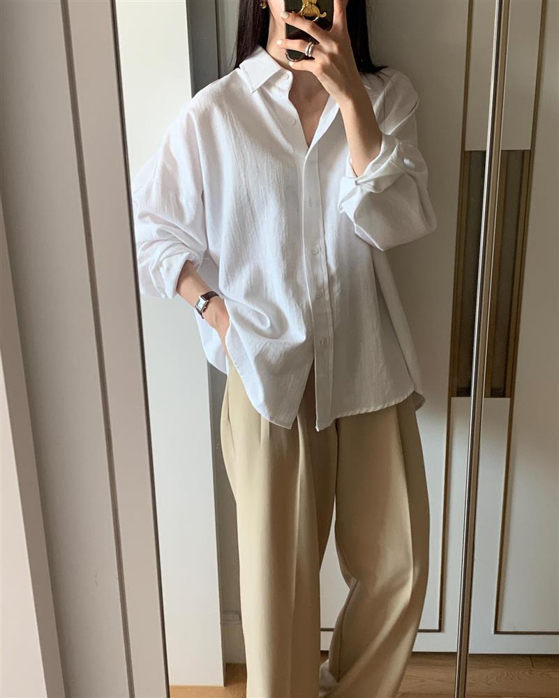 5 kiểu áo sơ mi trẻ trung nhất, nàng ngoài 30 tuổi nên sắm hết-21