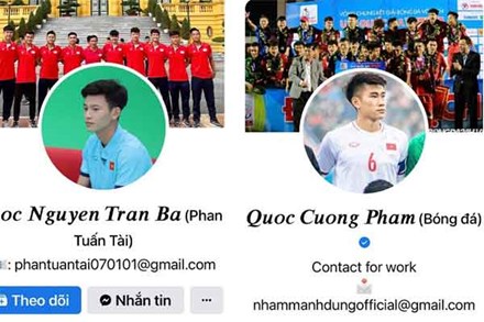 Tài khoản tích xanh của nhiều cầu thủ tuyển bóng đá Việt Nam bị hacker tấn công, đổi tên
