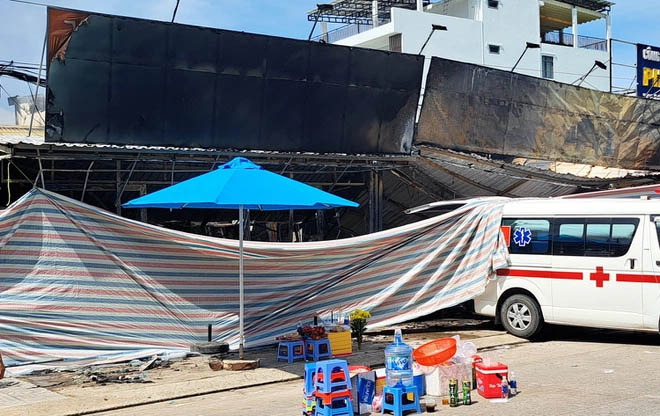 Thai phụ cùng chồng tử vong trong siêu thị mini bị cháy-1