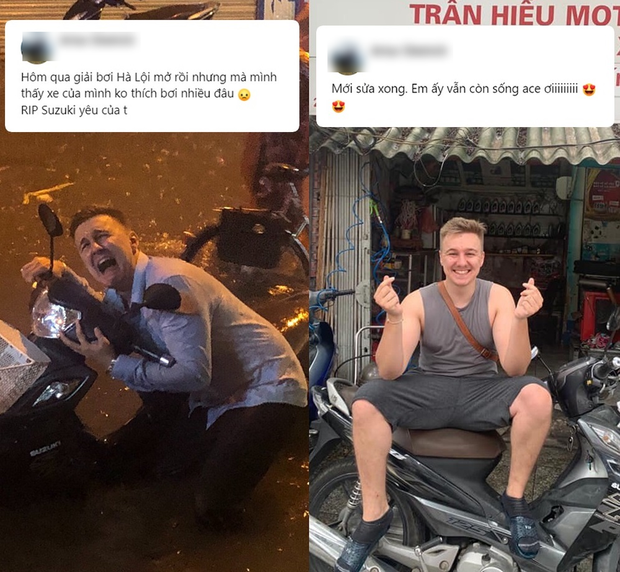 Anh Tây balo và đêm lụt nhớ đời ở Hà Nội: Mất 1,5 triệu sửa xe, dắt bộ 1 tiếng mới đến nhà-1