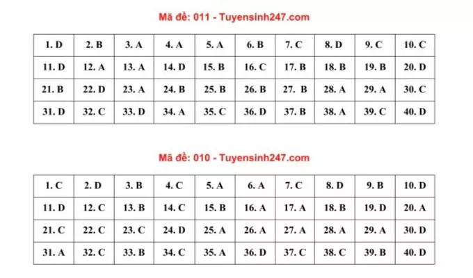 Gợi ý đáp án môn Tiếng Anh thi vào lớp 10 của Hà Nội-1