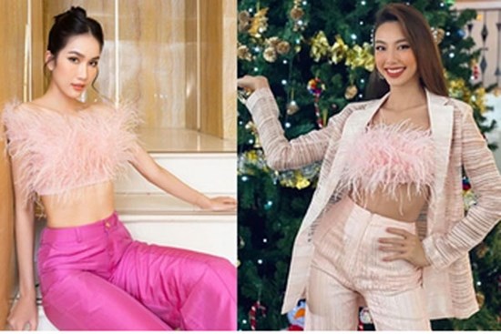 'Đụng' áo crop-top lông vũ lạ mắt: Thùy Tiên phối đồ thanh lịch, Á hậu Phương Anh gợi cảm bất ngờ