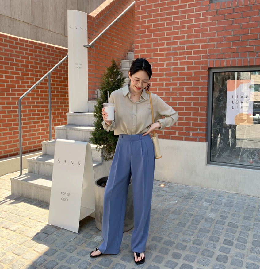 Quần ống rộng mặc với 5 kiểu áo này là sành điệu nhất-9