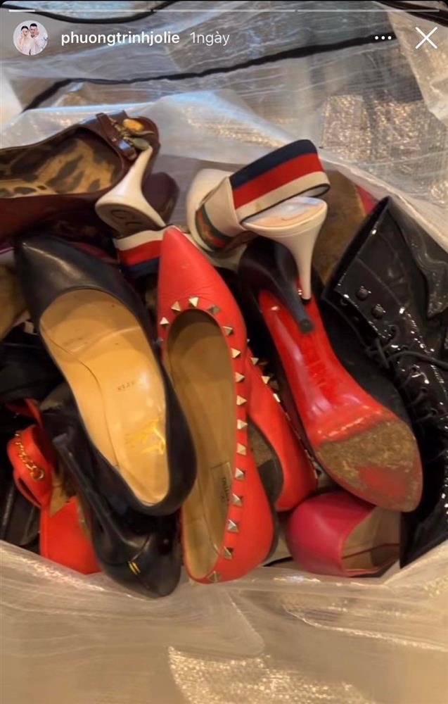 Phương Trinh Jolie phá núi giày hiệu trăm triệu như đồng nát-2