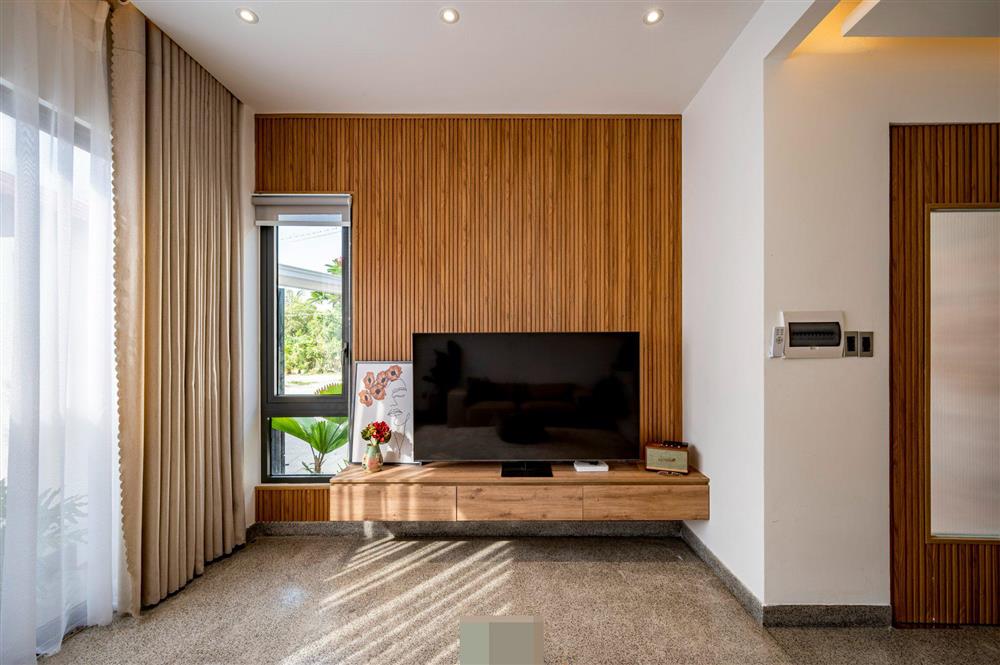 Tổ ấm của gia đình 3 thế hệ với không gian xanh và mảng tường gạch nung hoài cổ-20