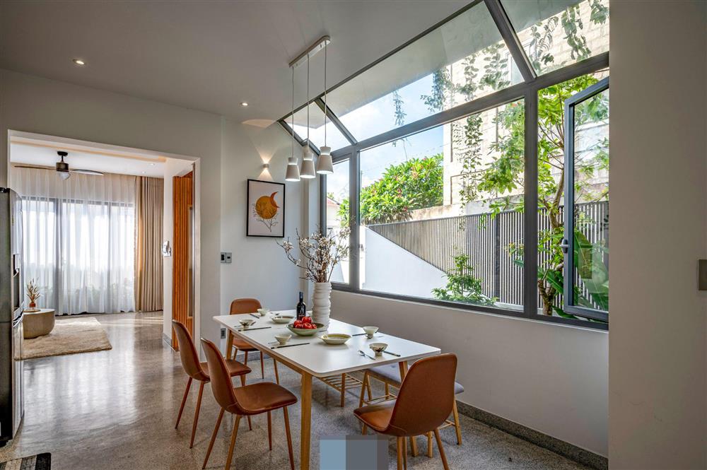 Tổ ấm của gia đình 3 thế hệ với không gian xanh và mảng tường gạch nung hoài cổ-23