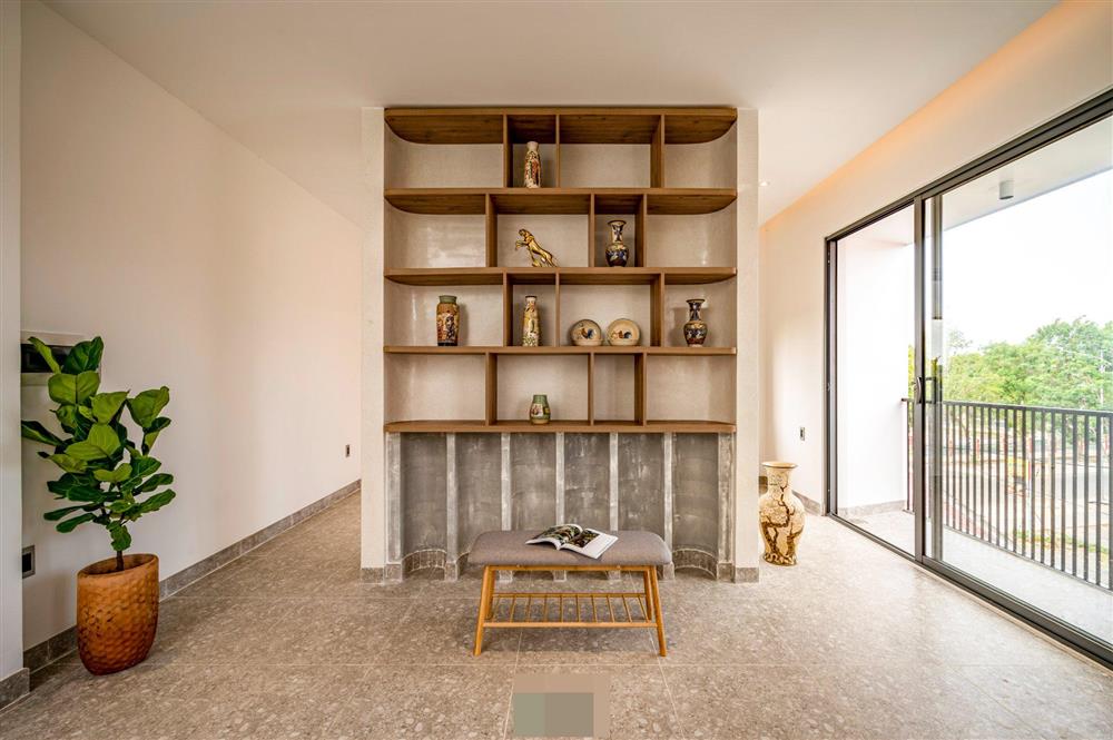 Tổ ấm của gia đình 3 thế hệ với không gian xanh và mảng tường gạch nung hoài cổ-25