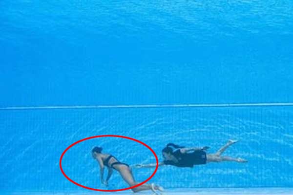 VĐV bơi suýt chết đuối ở chung kết giải thế giới-1