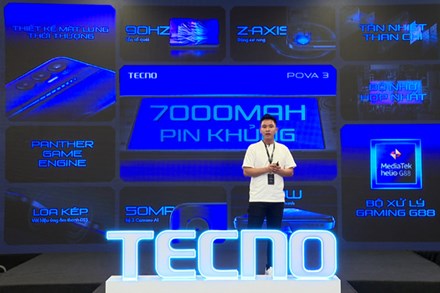 TECNO ra mắt điện thoại thông minh POVA3 dành riêng giới trẻ