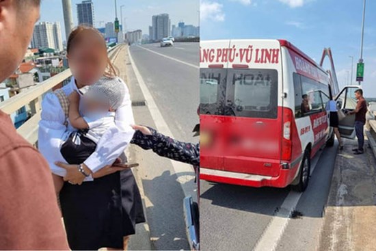 Nam tài xế gây xúc động mạnh khi kịp thời giúp đỡ 2 mẹ con trên cầu Nhật Tân: