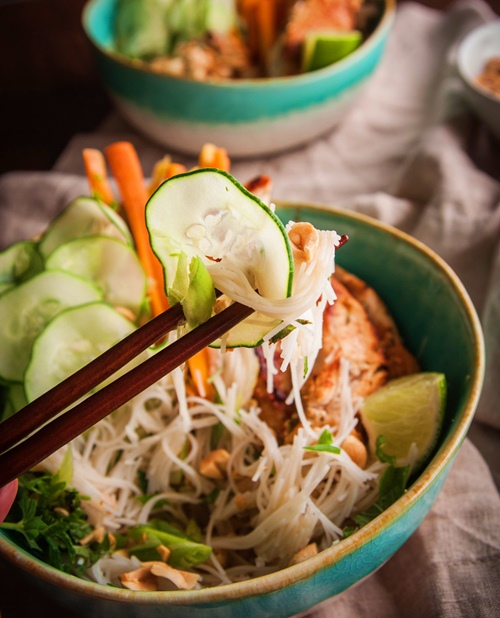 Bún gà trộn giải nhiệt ngày hè-4