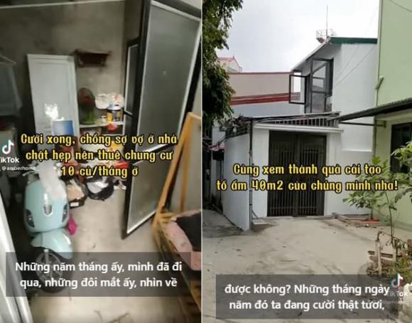 Vợ chồng mới cưới cải tạo căn gác xép nhỏ để làm tổ ấm, không gian sau khi hoàn thiện xinh sang khỏi bàn-2