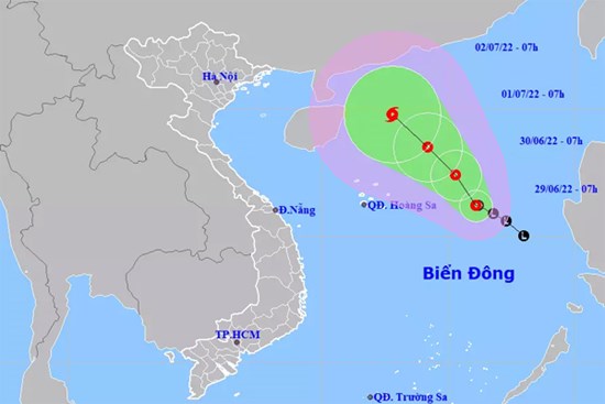 Biển Đông có thể đón bão trong hai ngày tới