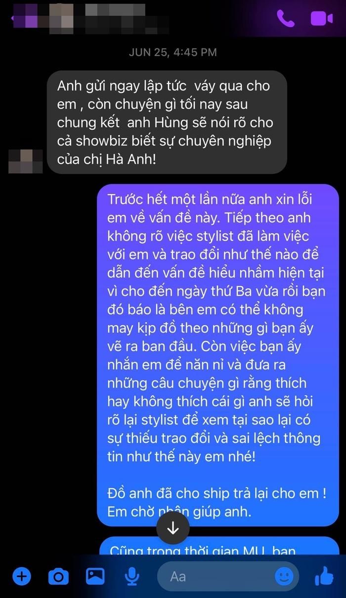 Phía Hà Anh lên tiếng về ồn ào bị tố thiếu chuyên nghiệp-1