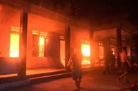 Trụ sở UBND xã ở Quảng Nam bốc cháy trong đêm, nhiều tài liệu bị thiêu rụi
