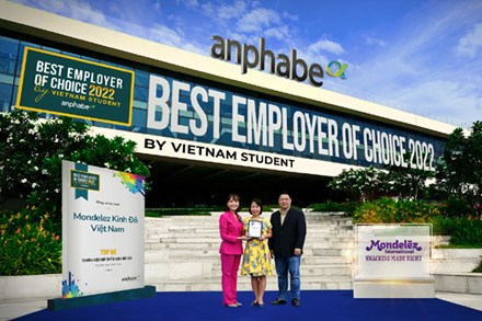 Mondelez Kinh Đô vào top 50 thương hiệu nhà tuyển dụng hấp dẫn với sinh viên