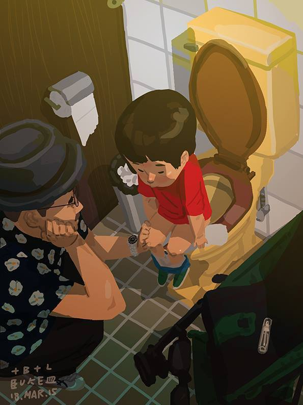 Những khoảnh khắc yêu thương của cha và con được diễn tả chân thực qua bộ tranh đầy cảm động: Cha thầm lặng, ít nói nhưng luôn yêu con theo cách của riêng mình-3