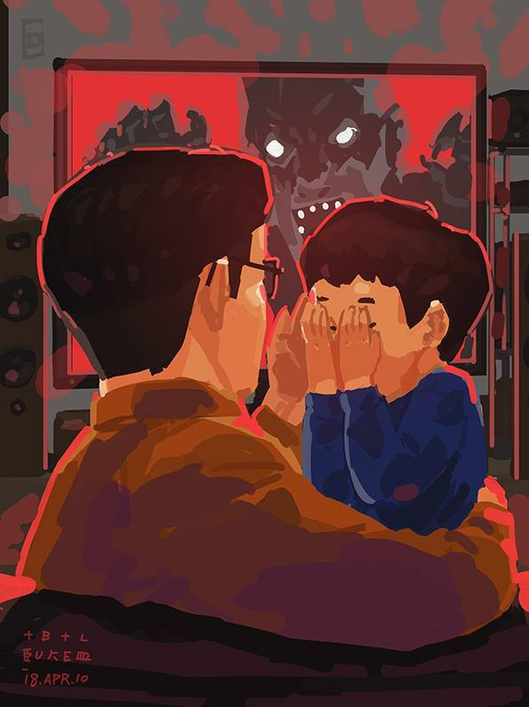 Những khoảnh khắc yêu thương của cha và con được diễn tả chân thực qua bộ tranh đầy cảm động: Cha thầm lặng, ít nói nhưng luôn yêu con theo cách của riêng mình-7