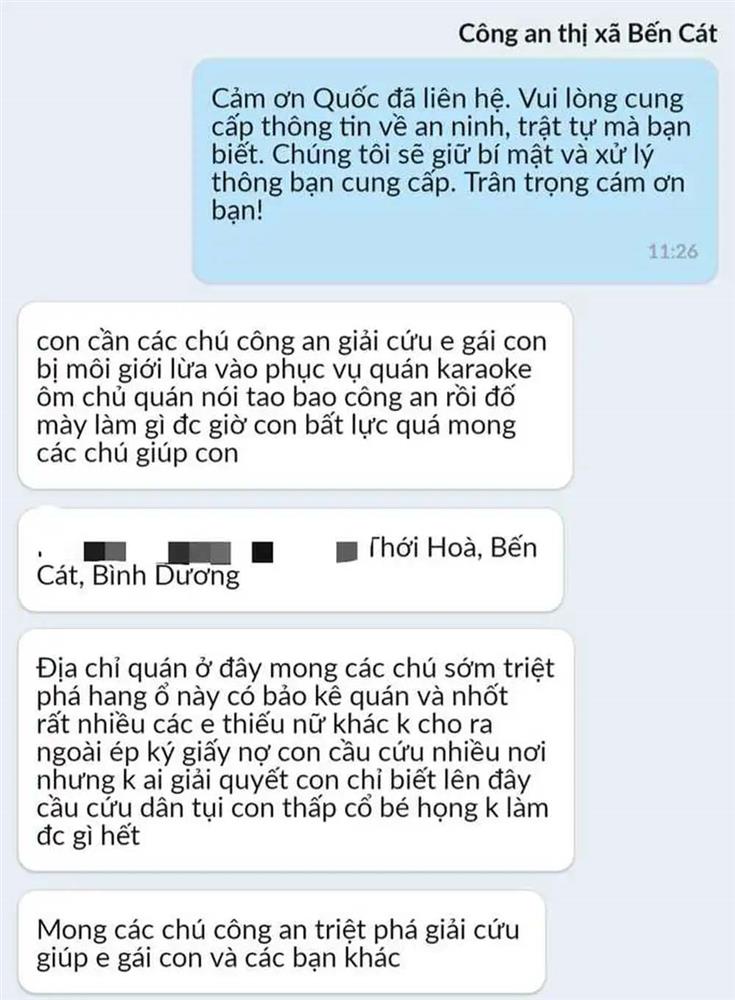 Ngỡ ngàng sự thật người nhờ công an giải cứu em gái trong quán karaoke ở Bình Dương-2