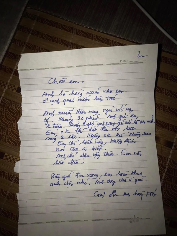 Cô gái bị gửi thư xin ngủ cùng đã rút đơn tố cáo-2