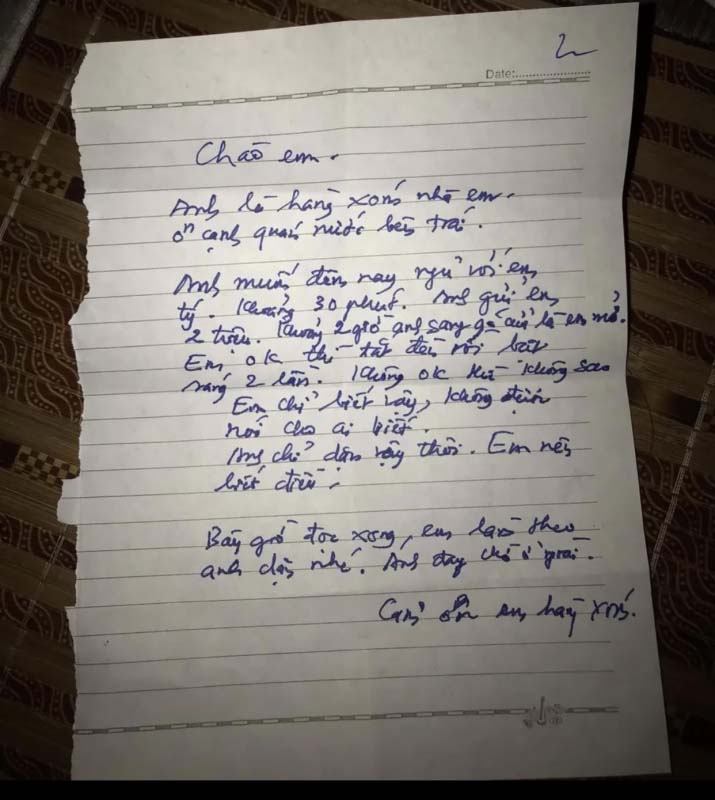 Cô gái bị người đàn ông gần 80 tuổi viết thư xin ngủ cùng” rút đơn trình báo-1