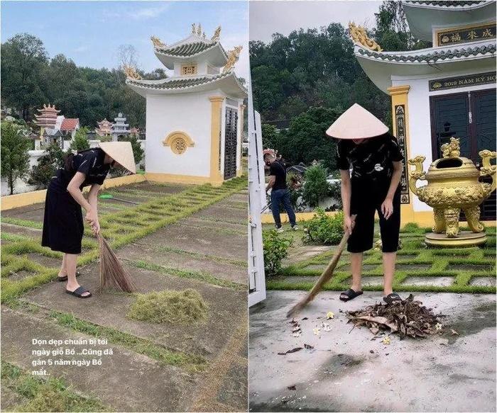 Phạm Hương ở Mỹ sang chảnh, về quê mặc đồ bộ giản dị của bà-1