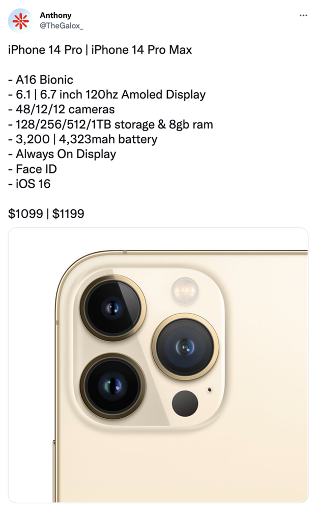 iPhone 14 bất ngờ lộ giá bán cao không tưởng-1