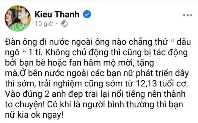 Kiều Thanh xóa bài viết gây bão về Hồng Đăng nhưng dân mạng vẫn đề nghị tước danh hiệu NSƯT-2