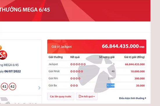 Chờ hơn 1 tháng, độc đắc Vietlott gần 67 tỷ đồng lại 'nổ'