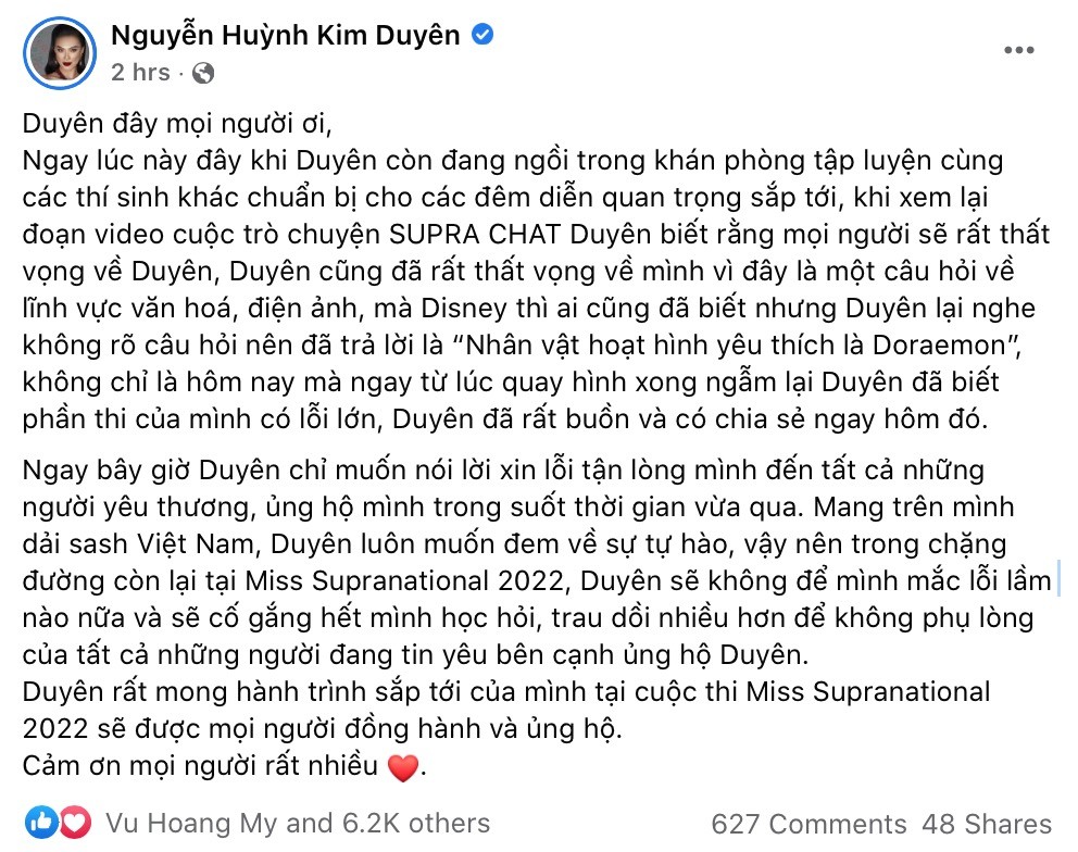 Á hậu Kim Duyên nói gì sau màn phỏng vấn Doraemon là nhân vật Disney yêu thích nhất làm bùng nổ tranh cãi?-2