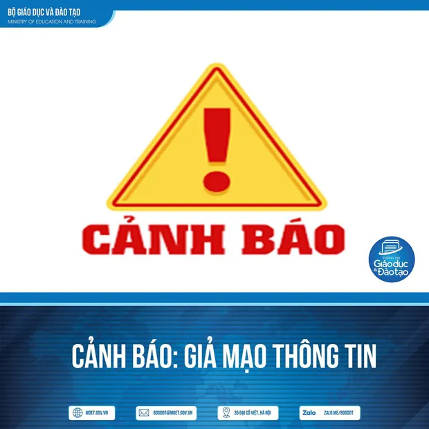 Bộ Giáo dục và Đào tạo cảnh báo thông tin giả mạo về Kỳ thi tốt nghiệp THPT năm 2022 trên MXH-1