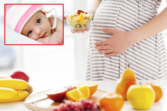 Bà bầu ăn gì để con da trắng môi đỏ ngay từ trong bụng mẹ