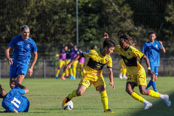 Bàn thắng của Quang Hải ở trận giao hữu của Pau-1