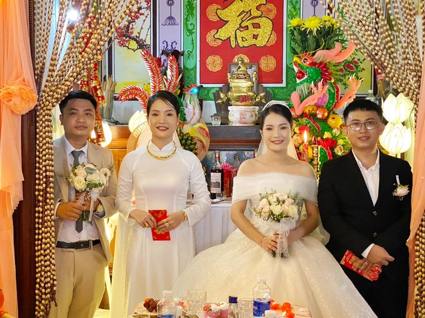 Chị em song sinh lên xe hoa cùng ngày ở Quảng Nam: Chuẩn bị đồ cưới lộn xộn nhưng may mắn thành công tốt đẹp!-3