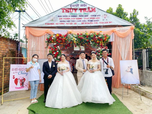 Chị em song sinh lên xe hoa cùng ngày ở Quảng Nam: Chuẩn bị đồ cưới lộn xộn nhưng may mắn thành công tốt đẹp!-4